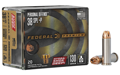 Federal Hs Dp .38 Special 130 Grain Jacketed Hollow Point Ammunition – 20 Rounds