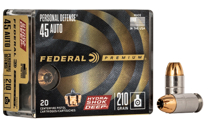 Federal Prm Hs Dp .45 ACP 210 Grain Ammunition – 20 Rounds