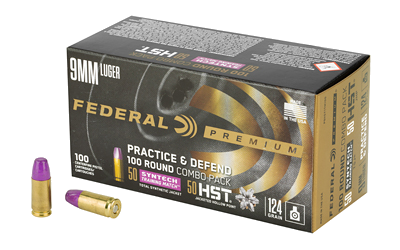 Federal Prctc & Dfnd 9mm 124 Grain Jacketed Hollow Point Ammunition – 100 Rounds