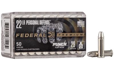 Federal Prm Punch .22 LR 29 Grain Ammunition – 50 Rounds
