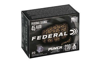 Federal Punch .45 ACP 230 Grain Jacketed Hollow Point Ammunition – 20 Rounds