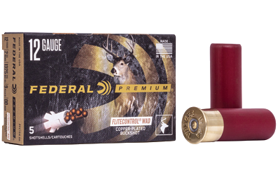 Federal Flt Crtl 12 Gauge BUCKSHOT Ammunition – 5 Rounds