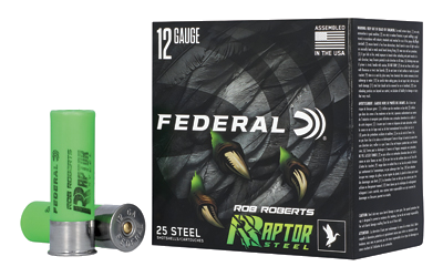 Federal Raptor Steel 12 Gauge #4 Shot Ammunition – 25 Rounds