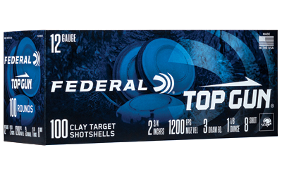 Federal Top Gun 12 Gauge #8 Shot Ammunition – 100 Rounds