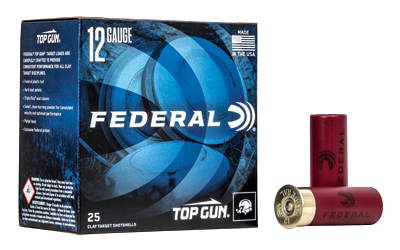 Federal Top Gun 12 Gauge #8 Shot Ammunition – 25 Rounds