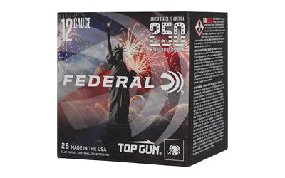 Federal 250th Anniversary USA Tpgn 12 Gauge #8 Shot Ammunition – 25 Rounds
