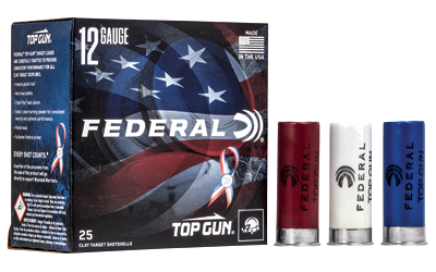 Federal Top Gun 12 Gauge #8 Shot Ammunition – 25 Rounds