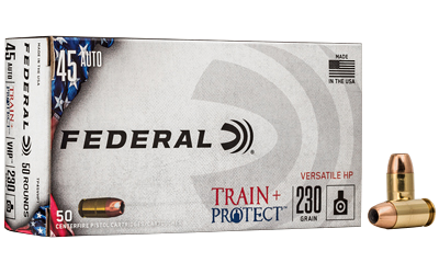 Federal Train/Protct .45 ACP 230 Grain Ammunition – 50 Rounds