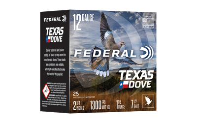 Federal Tx Dove 12 Gauge #7.5 Shot Ammunition – 25 Rounds