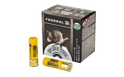 Federal Uplnd Steel 20 Gauge #6 Shot Ammunition – 25 Rounds