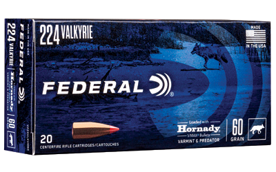Federal 224valk 60 Grain Ammunition – 20 Rounds