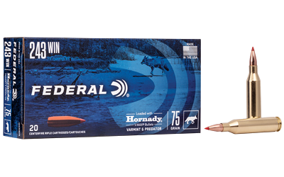 Federal V&P .243 Win 75 Grain Ammunition – 20 Rounds