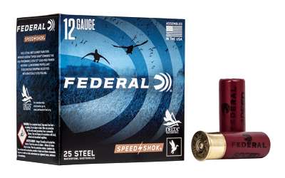 Federal Speed Shok 12 Gauge #4 Shot Ammunition – 25 Rounds