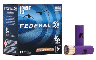 Federal Speed Shok 16 Gauge #4 Shot Ammunition – 25 Rounds