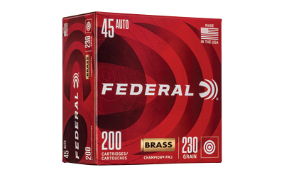Federal Champ .45 ACP 230 Grain Full Metal Jacket Ammunition – 200 Rounds