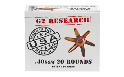 G2 Research G2r Civic Duty .40 S&W 122 Grain Ammunition – 20 Rounds