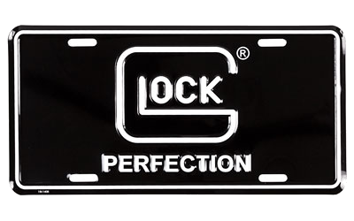 Glock OEM Perf License Plate Black/Wht