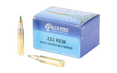 ADI World Class Ammunition .223 Rem 55 Grain Ammunition – 20 Rounds