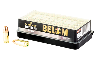 Belom 9mm 124 Grain Full Metal Jacket Ammunition – 50 Rounds