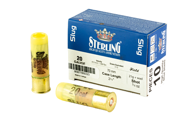Sterling Big Game 20 Gauge SLUG Ammunition – 10 Rounds