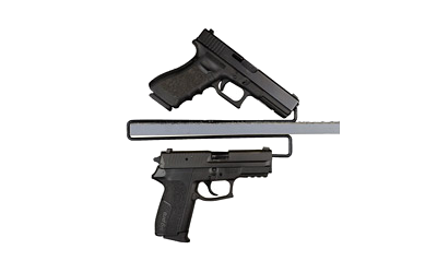 Gun Storage Solutions Over Under Handgun Hangers 2-Pack Pistol