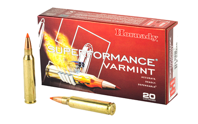 Hornady Superformance .223 Rem 53 Grain V-MAX Ammunition – 20 Rounds