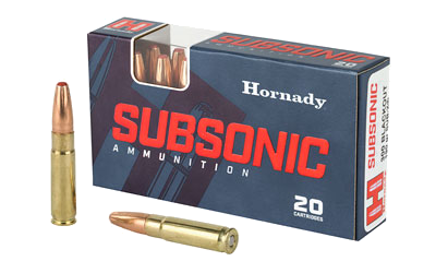 Hornady Subsonic .300 Blackout 190 Grain SUB-X Ammunition – 20 Rounds