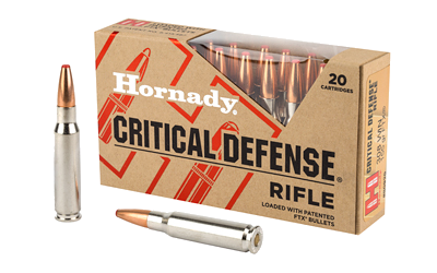 Hornady Critical Defense .308 Win 155 Grain Ammunition – 20 Rounds