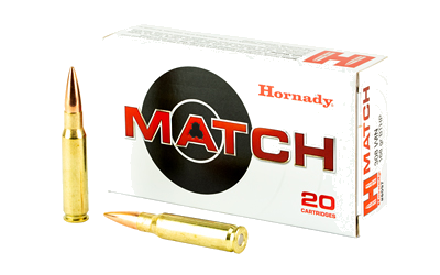 Hornady Match .308 Win 168 Grain BTHP Ammunition – 20 Rounds