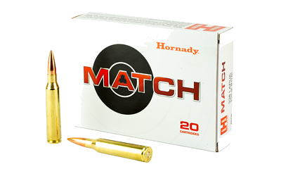 Hornady Match .338 Lapua 250 Grain Hollow Point Boat Tail Ammunition – 20 Rounds