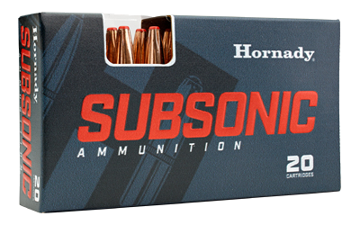 Hornady Subsonic 45-70 Government 410 Grain SUB-X Ammunition – 20 Rounds