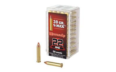 Hornady .22 Magnum 30 Grain V-MAX Ammunition – 50 Rounds