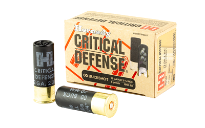 Hornady Critical Defense 12 Gauge BUCKSHOT Ammunition – 10 Rounds