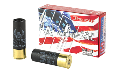 Hornady American Whitetail 12 Gauge 325 Grain SLUG Ammunition – 5 Rounds