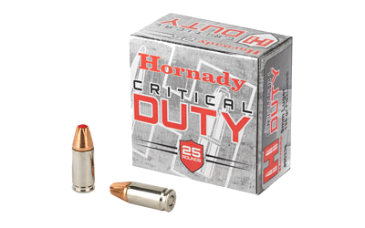 Hornady Critical Duty 9mm 135 Grain Ammunition – 25 Rounds