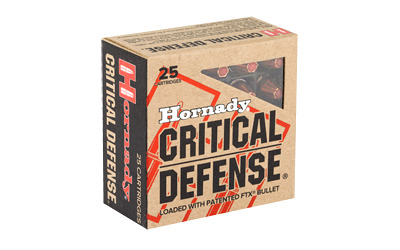 Hornady Critical Defense 9mm 115 Grain Ammunition – 25 Rounds