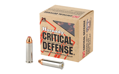 Hornady Critical Defense .38 Special 110 Grain Ammunition – 25 Rounds, +P