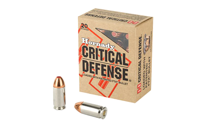 Hornady Critical Defense .45 ACP 185 Grain Ammunition – 20 Rounds
