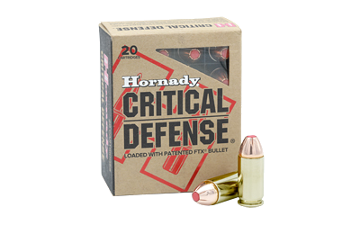 Hornady Critical Duty .45 ACP 185 Grain Ammunition – 20 Rounds, +P