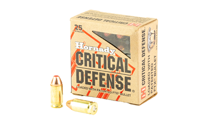 Hornady Critical Defense 9mm 95 Grain Ammunition – 25 Rounds