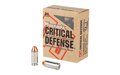 Hornady Critical Defense .40S&W 165 Grain Ammunition – 20 Rounds
