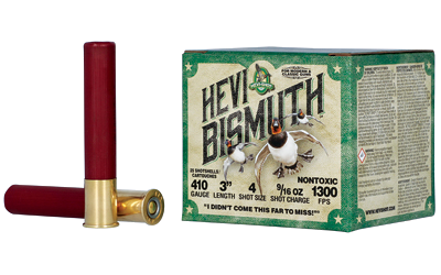 HEVI-Shot Hevi Bismuth 410 3" 4 #4 Shot Ammunition – 25 Rounds
