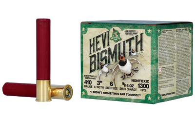 HEVI-Shot Hevi Bismuth 410 3" 6 #6 Shot Ammunition – 25 Rounds