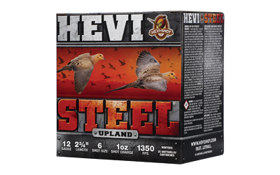 HEVI-Shot Hevi Steel Uplnd 12 Gauge #6 Shot Ammunition – 25 Rounds
