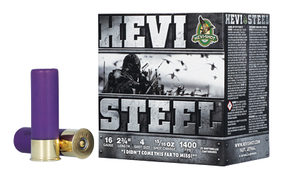 HEVI-Shot Hevi-Steel 16 Gauge #4 Shot Ammunition – 25 Rounds