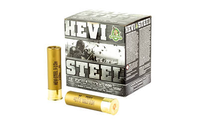 HEVI-Shot Hevi Steel 12 Gauge #4 Shot Ammunition – 25 Rounds