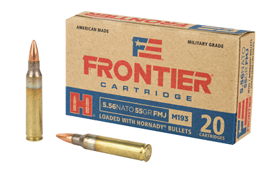 Frontier Cartridge 5.56 NATO 55 Grain Full Metal Jacket Ammunition – 20 Rounds