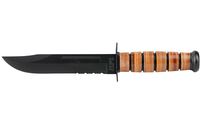 KA-BAR Knives US Army Fghtng 7" Srtd Cp with Sheath Knife