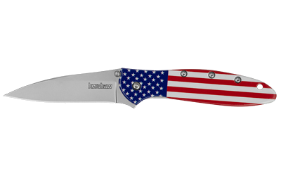 Kershaw Leek 3" USA Flag/Silver