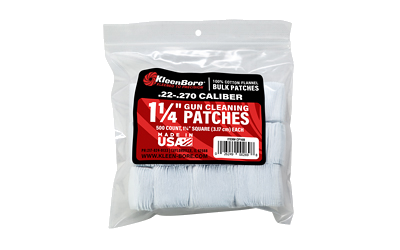 Kleen-Bore 500-Pack Cleaning Patches – Kleen Br Spr Patch 22-270 500pk